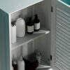 Bath Vida Bathroom Cabinet Single Door Shutter Wall Mounted Storage, White