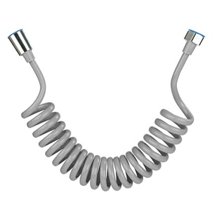 Spring Flexible Shower Hose,ABS Flexible Telescopic Shower Hose, Bathroom Spiral Flexible Shower Hose for Toilet Faucet, Bidet Sprayer, Hand Show