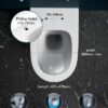 Pipishell Toilet Seat, Soft Close Toilet Seats White with Quick Release for Easy Clean (UF)