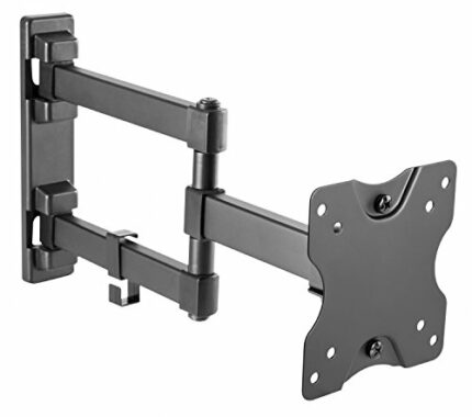 RICOO S3911 Monitor TV Wall Bracket Flat Tilt Swivel 13-27 Inch VESA 75x75 100x100 Universal LCD LED Screen Mount Black