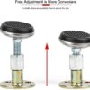 Tiardey 4 Pcs Bed Frame Anti-Shake Tool Bedside Stoppers Adjustable Threaded Fixer Rotatable Swing head for Home Bed Furniture Cabinets Wall Supp