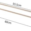 Bathroom Wall-Mounted Towel Bar with Hanging Hook Bathroom Shelf Towel Rack Two Rod Prevention Bathroom Storage Rack Shower Rack Tower Hanger