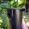 WINSOME Plastic Ground Spike Rotary Washing Line - Screw In Earth Anchor Clothes Dryer Pole Base - Beach Parasol Holder Soil Stand