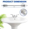 Aukware Self Adhesive Towel Rail - SUS 304 Brushed Stainless Steel, 40cm Towel Holder for Bathroom, Kitchen - Easy to Install without Drilling