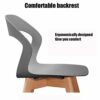 dining chair Kitchen Dining Room Furniture Chairs Dining Chairs Modern Simple PP Plastic Back Chair Beech Legs Leisure Chair Kitchen Living Room