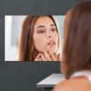 Zoyiancy Wall Mirror Decor Peel and Stick Mirrors Wall, Adhesive Mirror Sheet Soft Non Glass, Mirrors Wall Decor Living Room Bedroom Bathroom, 27