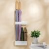 AUTUUCKEE 2pcs Umbrella Stand Holder No Drill Rustproof for Home Indoor, Adjustable Wall Mounted Japanese Style Umbrella Storage Rack with Remova