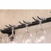 Wine racks metal Loft Retro Industrial Style Shelf Iron Art Solid Wood Water Pipe Wall-mounted Wine Rack Wine Rack Glassware Rack Goblet Holder