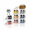 AZ Shi Kong Shoe Storage Box, 8 Packs Clear Plastic Shoe Boxes Stackable, Shoe Organizer with Magnetic Door, Shoe Containers and Sneaker Storage