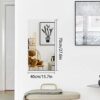 Zoyiancy Wall Mirror Decor Peel and Stick Mirrors Wall, Adhesive Mirror Sheet Soft Non Glass, Mirrors Wall Decor Living Room Bedroom Bathroom, 27