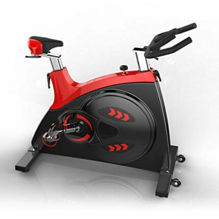 N/A Mute Leather Belt Commercial Exercise Bike Sports Fitness Bike Household Exercise Bike Gym Only Bicycle