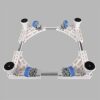 TWDYC Washing Machine Base Bracket Movable And Adjustable Refrigerator Base 4 Feet 4 Wheel Air Conditioning Base