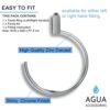 Agua Accessories Towel Ring for Hanging Towel Hanger, Brass Towel Holder Wall Mounted for Bathroom & Kitchen Bathroom Accessories Chrome 12 Years
