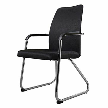 n/a Kitchen Dining Chairs Set Black Home Chairs Leather Elegant Design High Back Furniture (Color : B)