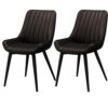 dining chair Kitchen Dining Room Furniture Chairs Dining Chairs Set Of 2 Kitchen Chairs with PU Cushion Seat Back Modern Mid Century Living Room