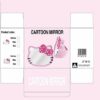 VNSPORT Desk Mirror, Kitty Cat Shape-Kawaii &Vanity Makeup Mirror for You in Bathroom or Bedroom- Pink, Birthday Gift for Hello Kitty Fans
