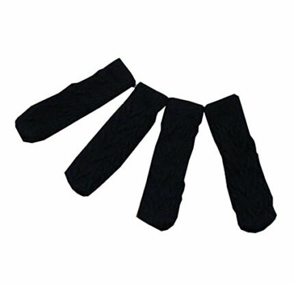24pcs Elastic Chair Furniture Socks Sets, Vertical Knitted and Reduce Noise,A8