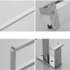 Bathroom Towel Rack Double Rod 304 Stainless Steel Towel Shelf Wall Mounted Thick Towel Rail Extension Bathroom Pendant Chrome Bath Towel Shelves