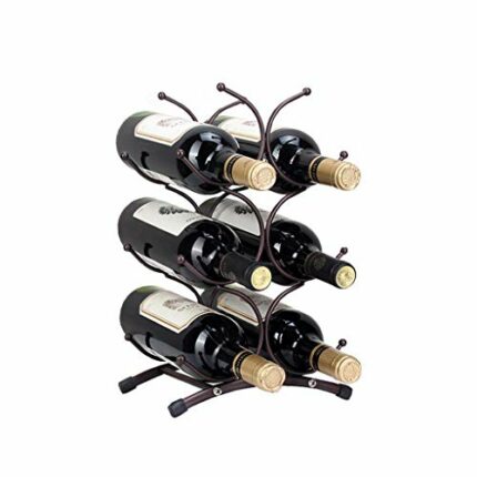 NEOCHY Wine Rack Home Multi-Bottle European Wine Cabinet Display Rack Home Iron Wine Bottle Decoration