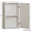 Bath Vida Priano Bathroom Cabinet Single Wall Mounted Storage Cupboard Shelf, White