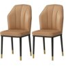 dining chair Kitchen Dining Room Furniture Chairs Kitchen Dining Chairs Set Of 2 Modern High Back Soft Seat Living Room Chairs Water Proof PU Lea