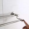 Bathroom Shelves Kitchen Bathroom Towel Hanger Hardware Bathroom Accessories Towel Rack Stainless Steel Double Towel Bar Screw-in Wall Towel Hold
