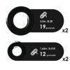 UNEEDE Recliner Replacement Elastic Cord for Zero Gravity Chair, Garden Sun Recliners, Lounge Chair and Bungee Chair, 4 Pack, Black