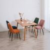 dining chair Kitchen Dining Room Furniture Chairs Kitchen Dining Chairs Living Room Lounge Counter Chairs with Metal Legs Velvet Seat and Backres