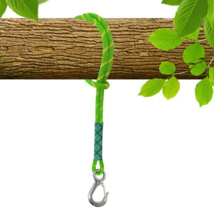 Awroutdoor Tree Swing Rope, hammock straps, Tree Swing Hanging Straps with 1 Stainless Steel Heavy Duty Carabiner, for Camping, Excursions, Enter