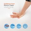 Sweetnight King Size Mattress Topper , 4 Inch Gel Memory Foam Mattress Topper with Elasticized Corner Straps, Breathable & Comfort Pressure Relie