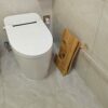 Bamboo Toilet Stool, Foldable Potty Stool for Bathroom, Squatting Step Footstool, Durable Stepping Wooden Poop Stool for Toilet Squat Position