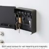 Yamazaki Home Tower Square Magnetic Key Cabinet Closet Storage and Organization Systems, One Size, Black