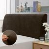 TAOCOCO Bed Headboard Covers, King Size Headboard Covers,Velvet All-inclusive Elastic Headboard Protection Cover for King/Double Bed,Grey Headboa
