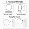 Wall Mounted Illuminated Led Bathroom Mirror with Demister, Dimming Function, and Touch Sensor Switch for Makeup Cosmetic Shaving, Led+antifog, 8