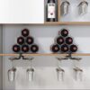 EYLINK Honeycomb Wine Rack, Metal Wine Rack, Countertop Wine Rack Freestanding, Small Wine Holder Stand, Tabletop Wine Storage Holder Rack, Count