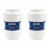 2COOL GE MWP Smart Water Compatible Refrigerator Water Filter | American Fridge Freezer Water Dispenser & Ice Filter | Water Filter Cartridge for