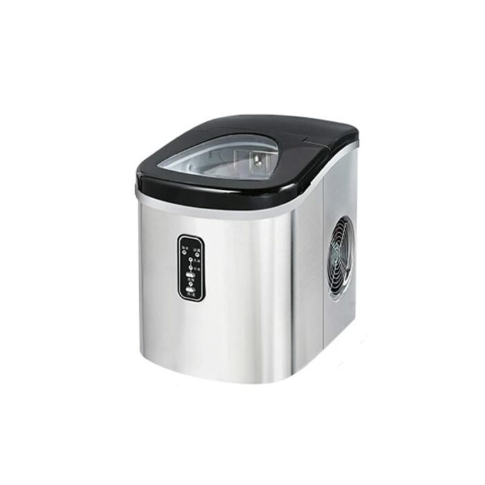 QFMYJ Ice Maker Mini Domestic Stainless Steel Table Top Manual Commercial Bar Ice Making Machine