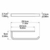 Aothpher 30cm Wall Mounted Brass Bathroom Towel Bars,Polished Chrome Finished Lavatory Towel Rack
