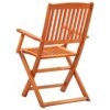 vidaXL 8x Folding Garden Chairs Outdoor Patio Terrance Backyard Furniture Wooden Foldable Dining Dinner Chair Seat Solid Eucalyptus Wood