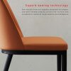dining chair Kitchen Dining Room Furniture Chairs Dining Chairs Set Of 4 PU Leather High Back Soft Seat Retro Lounge Chairs Carbon Steel Frame Li