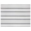 Blue Striped Outdoor Rug, 3'x5' Cotton Hand-Woven Reversible Area Rug Fall Front Porch Rug Washable Front Door Mat Welcome Layered Halloween Door