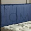 CROWNBEDSUK QUALITY APOLLO FAUX LEATHER HEADBOARD (blue, 4ft small double)