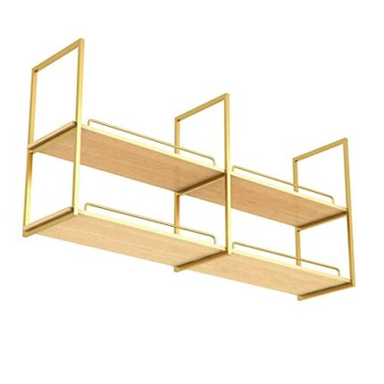 SUCHETA Wine Rack Ceiling Wine Rack European Wall Mounted Plant Stands Hanging Wine Glass Holder Kitchen Restaurant Bar Wall Shelf Floating Shelv