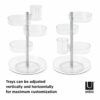 Umbra Cosmetic Org, Transparent/Nickel, Regular
