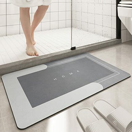 Super Absorbent Large Floor Mats, Quick-drying Bathroom Carpets, Super Absorbent Living Room Large Carpet, Rubber Non-slip Bottom, Easy to Clean,