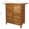 DINGZZ Bar Tables and Chairs Set Dining Room High Top Counter Height Table Set for 2 Solid Acacia Wood