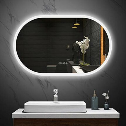 Dimmable LED Lighted Bathroom Mirror Wall Mounted Vanity Mirror, Touch Switch, Defogger And Dimmer, Suitable for Home, Bathroom, Hotel (20 X 32 I