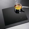 AEG ILB64334CB Built-In Induction Hob, 3000 Series, 60cm, Black, Glass Top, 4 Zone Heating Elements, Touch Control with LED Display, 3000W