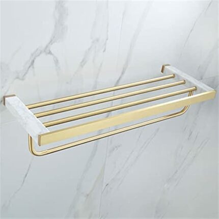 HIGOH Towel Racks,Bathroom Towel Rack Wall Mounted Towel Holder,Bathroom Accessories,Brushed Bathroom Shelf,Towel Rack,Towel Hanger,Towel Holder