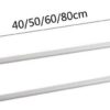 Bathroom Space Aluminum Wall Towel Rack Bathroom Towel Rack Shelf Storage Rack Single Rod Bathroom Shower Rack (Gold + White) Tower Hanger/80Cm